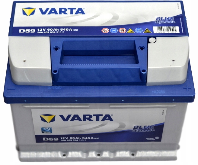 AKUMULATOR SAMOCHODOWY VARTA BLUE DYNAMIC 60AH 540A 12V D59