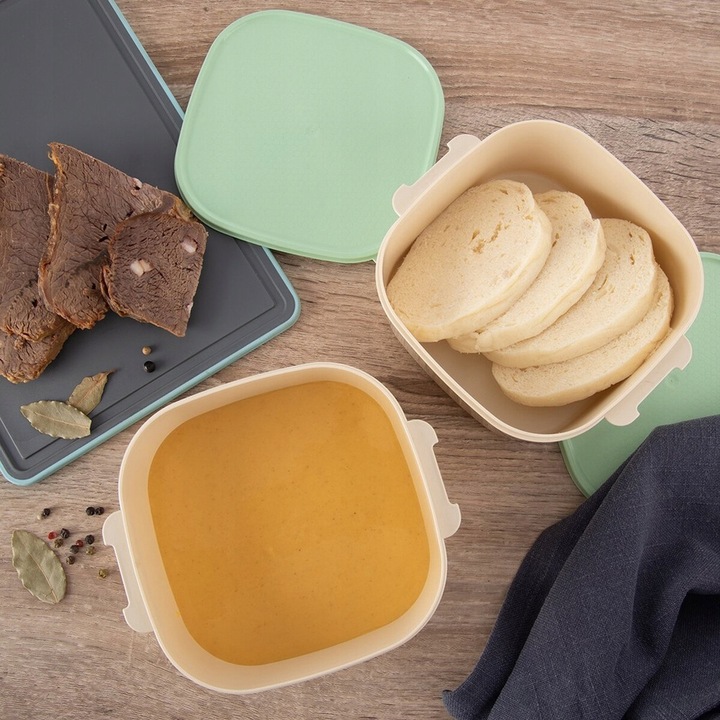 Menażka OBIADOWA 3-poziomowa piętrowa do przenoszenia żywności obiadów