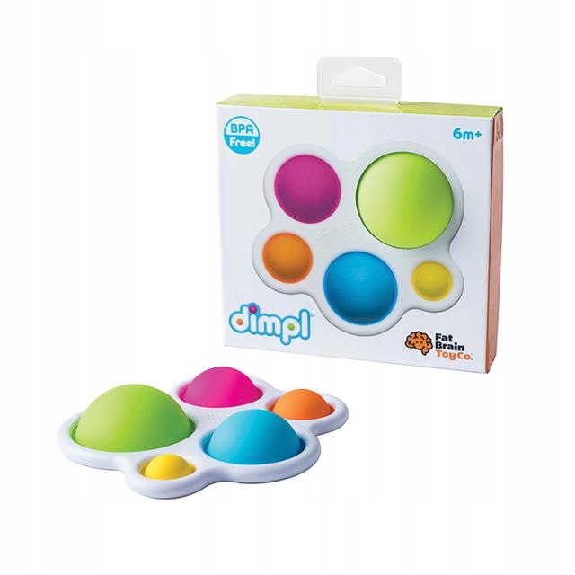 Bąbelki Dimpl Kolorowe POP PUSH Fat Brain Toys