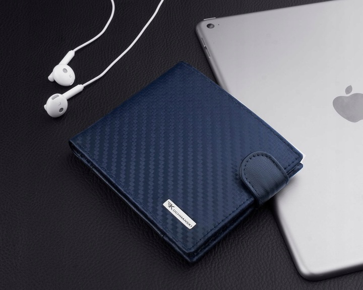 KOCHMANSKI skórzany portfel męski mały cieńki slim