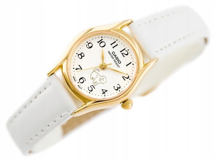 Zegarek CASIO dla dziewczynki piesek PREZENT NA KOMUNIĘ +BOX +TOREBKA