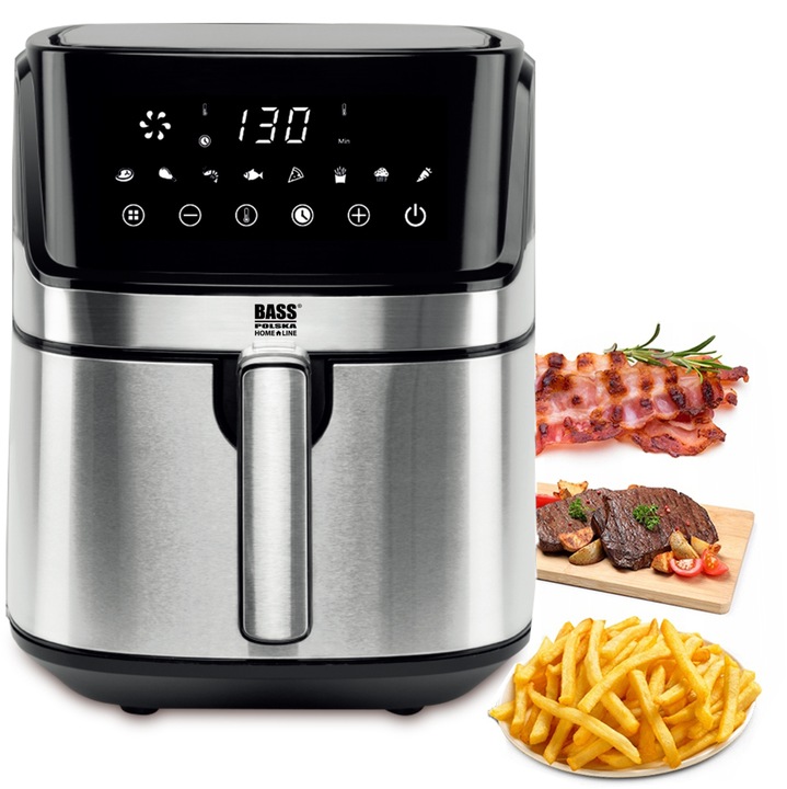 FRYTKOWNICA BEZTŁUSZCZOWA 6,5L 2200W WIFI AIR FRYER XL FRYTOWNICA LCD SMART