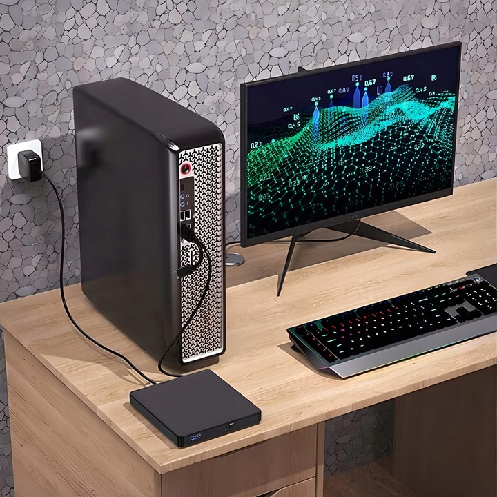 NAPĘD CD-R/DVD-ROM/RW ZEWNĘTRZNY USB NAGRYWARKA