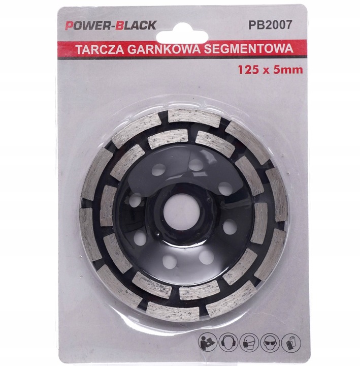 TARCZE DO SZLIFOWANIA BETONU GARNKOWA SEGMENTOWA TURBO 125MM 2 x