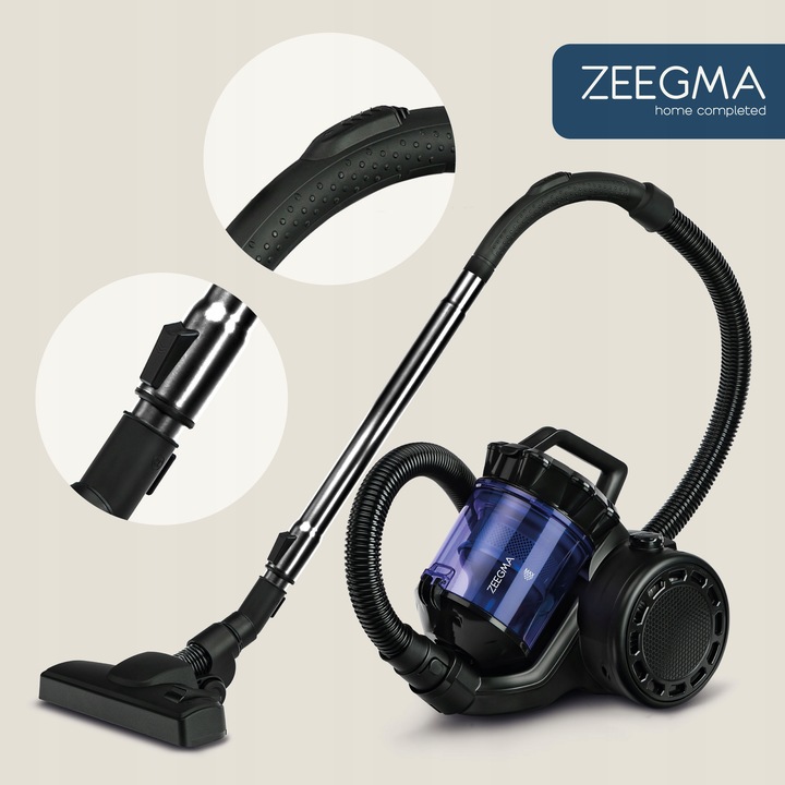 ODKURZACZ CYKLONOWY 4000W BEZ WORKÓW TURBO MOC SYSTEM SSANIA 2,5L ZEEGMA