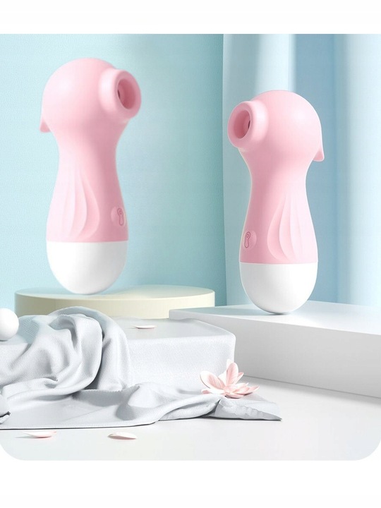 WIBRATOR PINGWINEK SSĄCY DAMSKI MOCNY INTENSYWNY MASAŻER PINGWIN DLA PAR