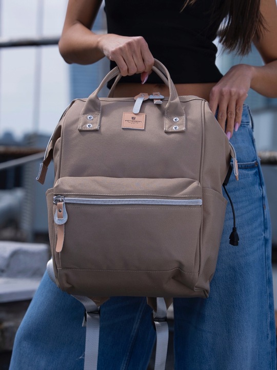 Plecak miejski PETERSON pojemny na laptopa damski port USB podróżny