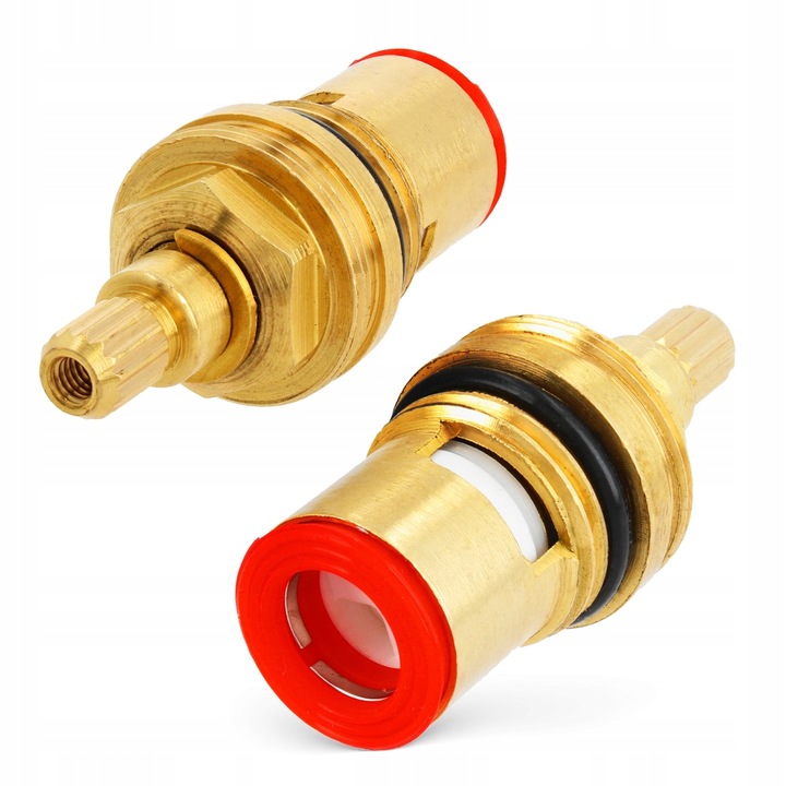 2X POKRĘTŁO KUREK UCHWYT BATERII KRANU RETRO POKRĘTŁA GŁOWICE