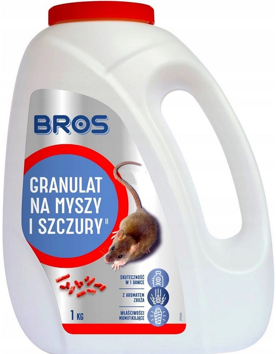 BROS GRANULAT TRUTKA ŚRODEK NA MYSZY I SZCZURY 1KG