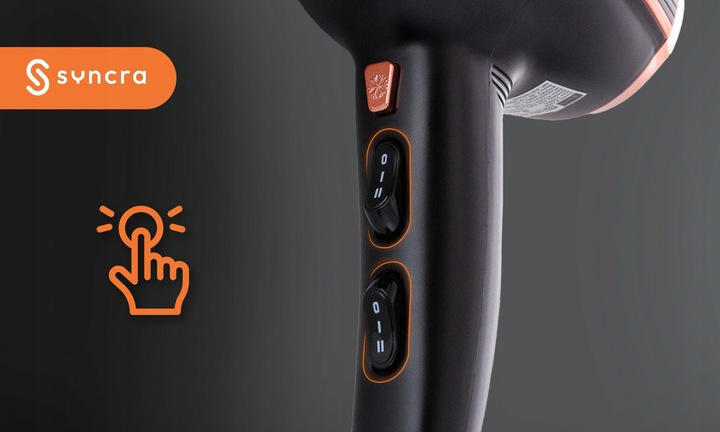 SUSZARKA DO WŁOSÓW Z JONIZACJĄ MOCNA 2200W + ZIMNY NAWIEW