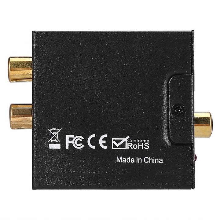 Optyczny Konwerter Coaxial Toslink/ SPDIF RCA 2x CINCH Cyfrowe na