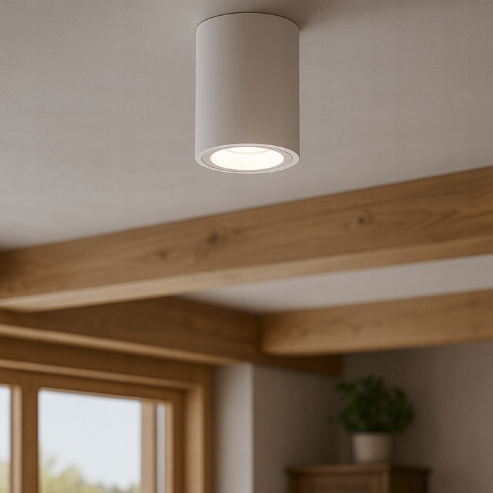 Oprawa Natynkowa Halogenowa Tuba LED GU10 spot sufitowa biała