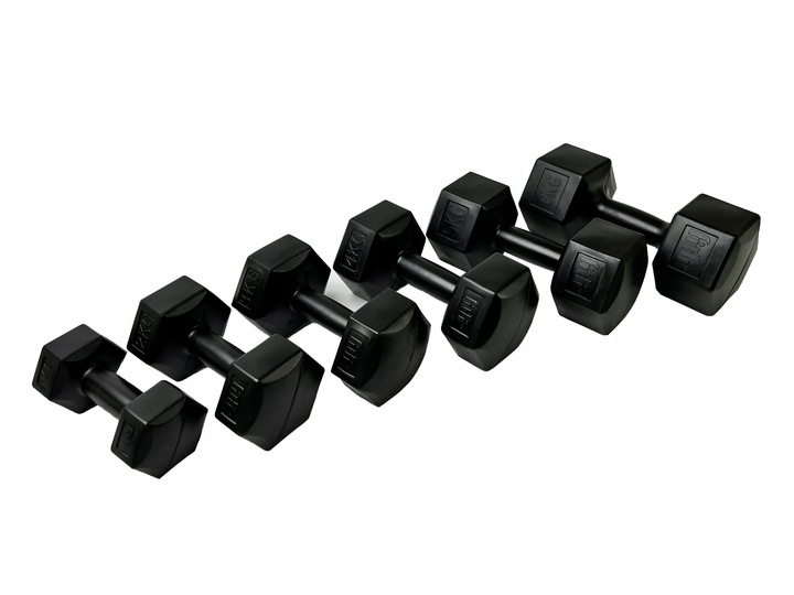 HANTLE 4KG zestaw hantli 4 kg CIĘŻARKI DO ĆWICZEŃ hantle bitumiczne 2szt