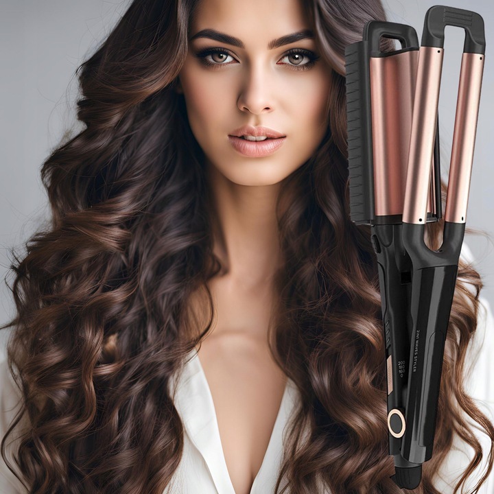 LOKÓWKA FALOWNICA DO WŁOSÓW CERAMICZNA PROFESJONALNA DO DŁUGICH WŁOSÓW LOKI