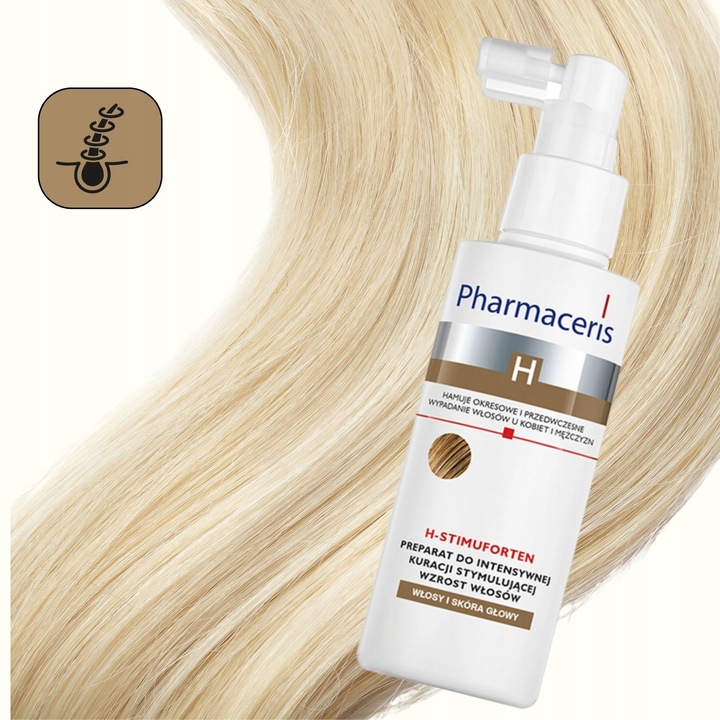 PHARMACERIS H STIMUFORTEN do kuracji stymulującej wzrost włosów 125 ml