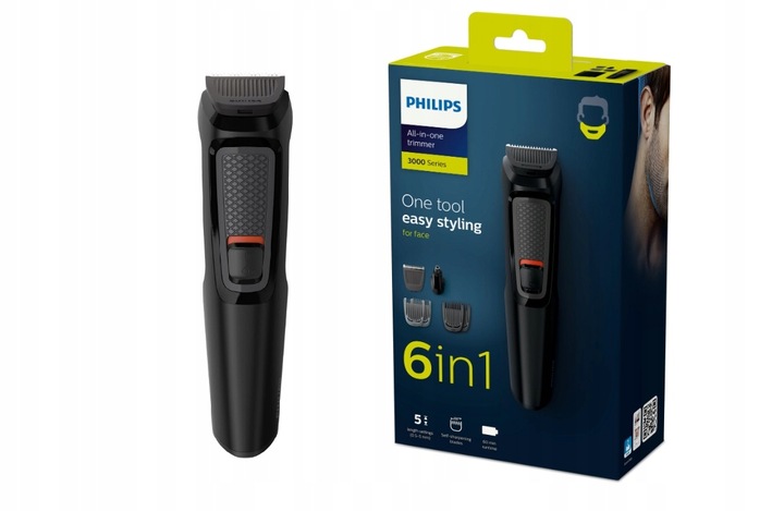 MASZYNKA TRYMER PHILIPS DO WŁOSÓW ZAROSTU BRODY GOLARKA BEZPRZEWODOWA