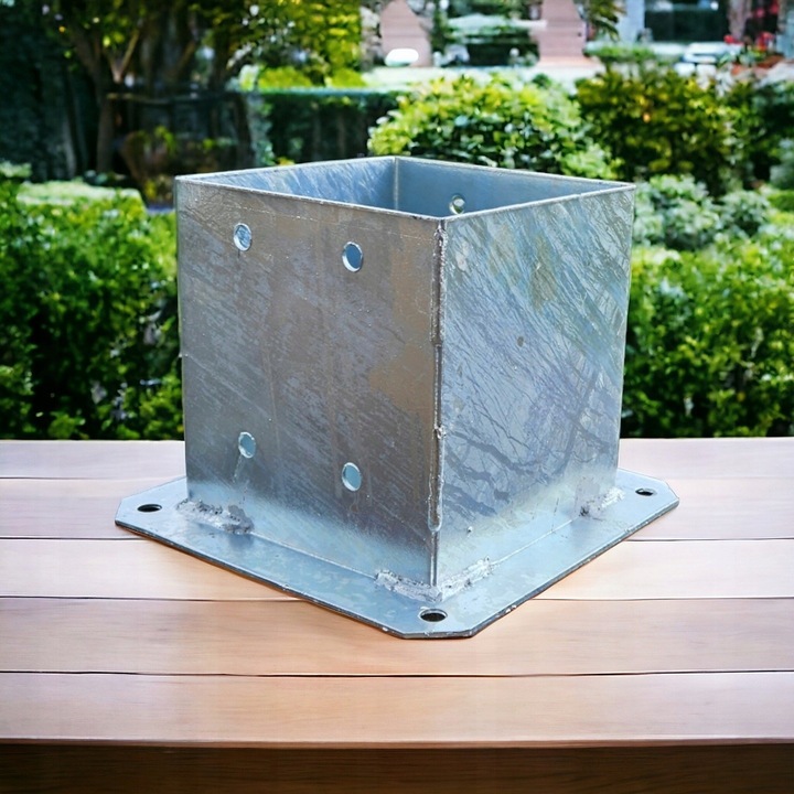 PODSTAWA SŁUPA PRZYKRĘCANA 14x14cm WSPORNIK KOTWA 140x140mm MOCNA GRUBA PL