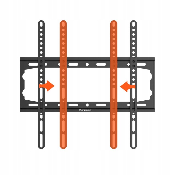 Uchwyt do telewizora TV ścienny wieszak 26-80 cali VESA 45Kg KOŁKI ŚRUBY