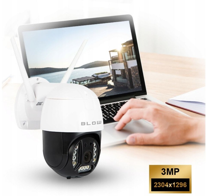 KAMERA IP 4G LTE SIM OBROTOWA MONITORING 3MPX 2K