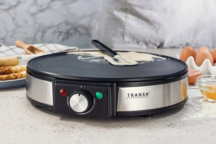 NALEŚNIKARKA SZYBKIE NAGRZEWANIE TERMOSTAT 30cm XXL DUŻA MOC 1500W