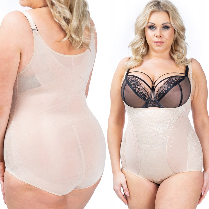 BODY jak gorset CIELISTE wyszczuplające modelujące majtki SIZE PLUS fenome