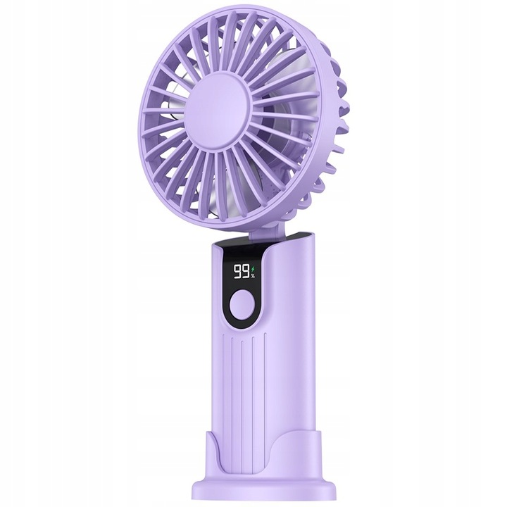 Wiatrak USB Cichy mini wentylator biurkowy ręczny 2400mAh TOPK K38