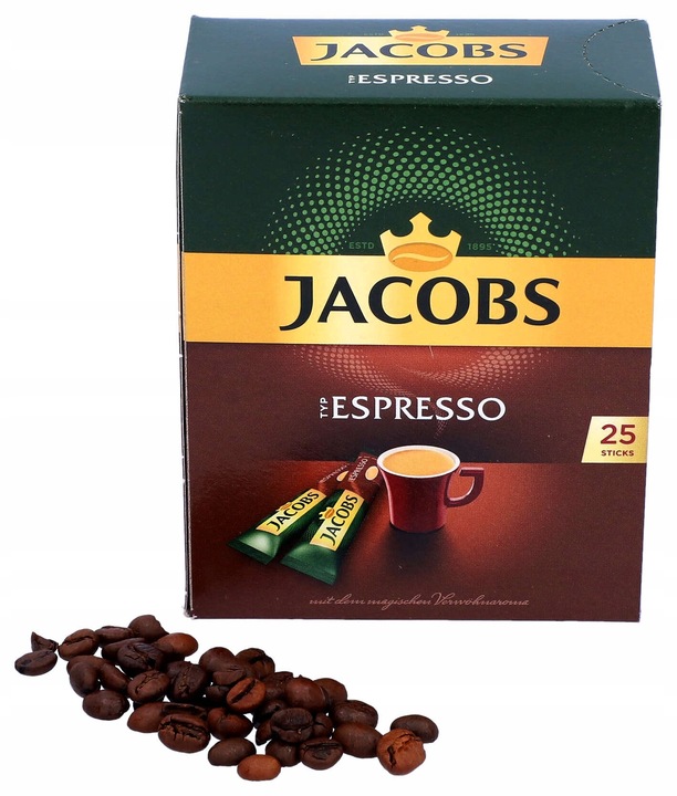 Kawa rozpuszczalna Jacobs Espresso w saszetkach 3x25 saszetek 45g z Niemiec