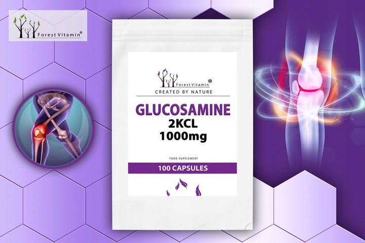 GLUKOZAMINA 2KCL 1000mg 100 KAPSUŁEK STAWY MOCNA