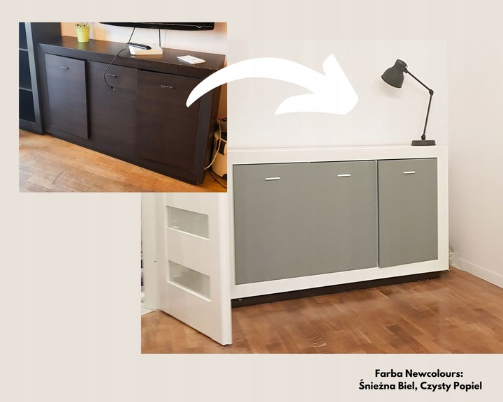 Farba do mebli Newcolours - Śnieżna Biel 900 ml