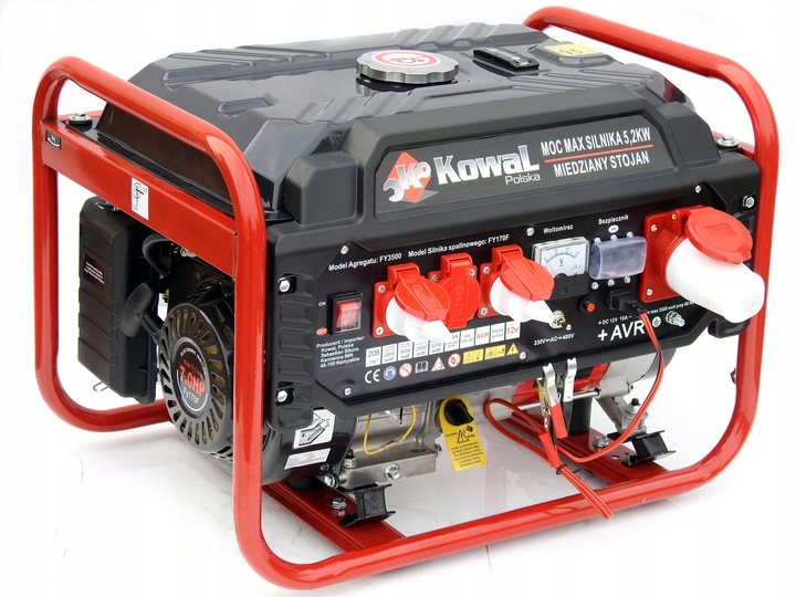 PROFESJONALNY AGREGAT PRĄDOTWÓRCZY 5,2kW generator AVR+ MIEDŹ STOJAN