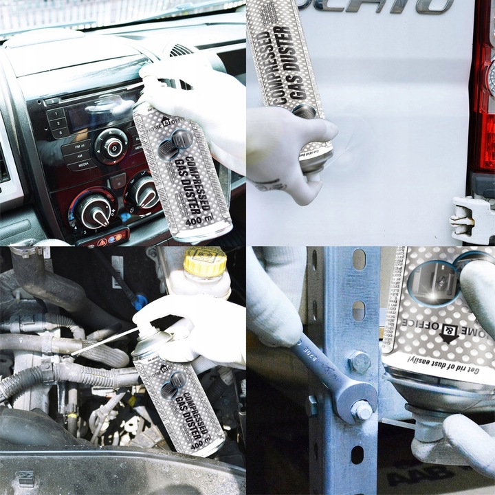 5x AABCOOLING SPRĘŻONE-POWIETRZE 400ml RURKA-15cm