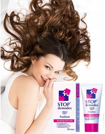 KREM DO TWARZY 9w1 Pure Derm STOP DEMODEX Demodekoza Nużyca Trądzik 50ml