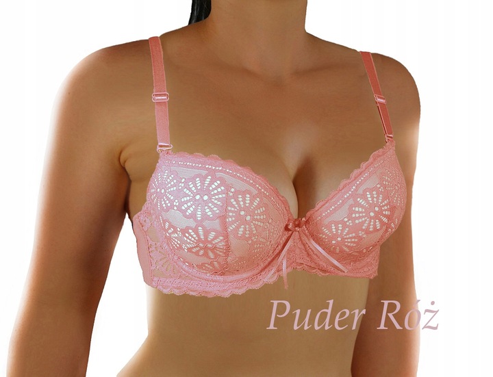 Koronkowy ekskluzywny MAX PUSH UP B 75 Kolory