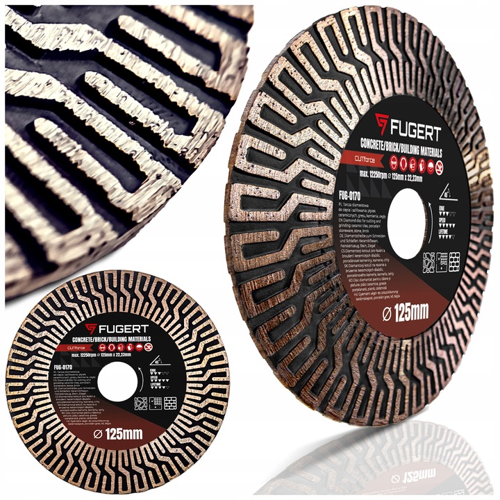 TARCZA DIAMENTOWA DO CIĘCIA GRESU CERAMIKI PŁYTEK SZLIFOWANIA 125MM