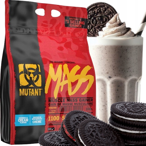 PVL MUTANT MASS 6800g GAINER Białko Węglowodany Ciasteczkowy 6,8 kg