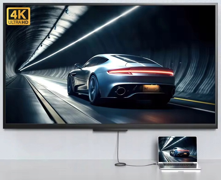 KABEL PRZEWÓD HDMI 1.4 FULL HD UHD 4K 3D TELEWIZOR POZŁACANY DŁUGI 7m