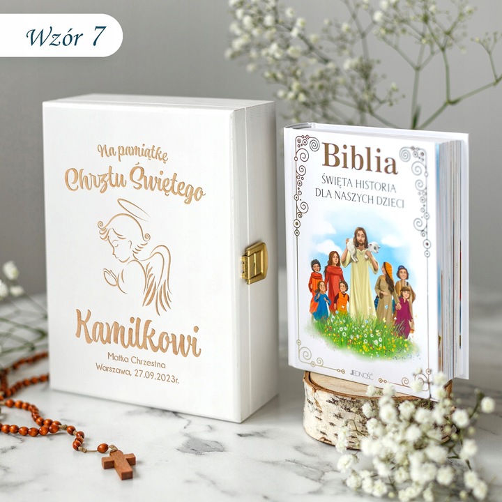BIBLIA NA KOMUNIĘ PREZENT NA CHRZEST PISMO ŚWIĘTE NA KOMUNIĘ PAMIĄTKA