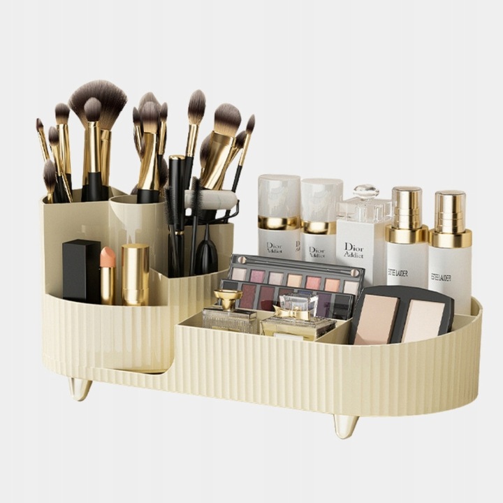 Organizer obrotowy biurowy i kosmetyczny kuferek elegancki pojemnik