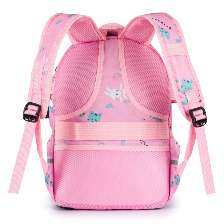 Plecak TORNISTER szkolny dziecięcy pojemny czarny Klasy 1-3 Odblaski BIVACC