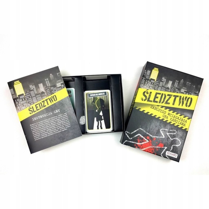 GRA KRYMINALNA ŚLEDZTWO TOWARZYSKA GRA KARCIANA EDGARD GAMES