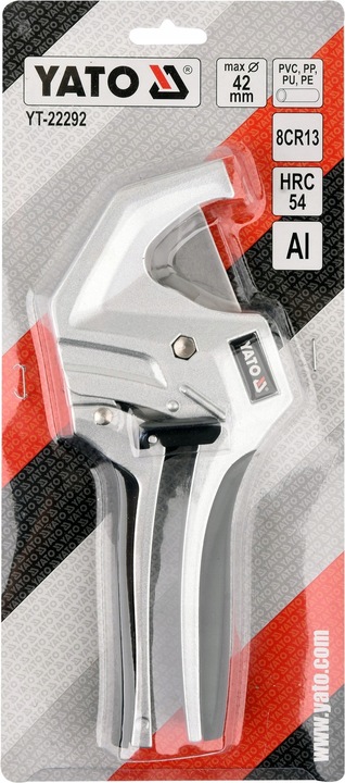 YATO OBCINAK NOŻYCE ALUMINIOWE DO RUR PCV PP, PE, PU, PESZLI 42MM YT-22292