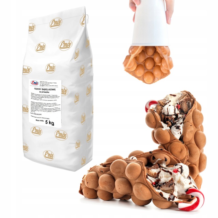 Mieszanka na gofry Ciasto na Gofry bąbelkowe Emix 5 kg