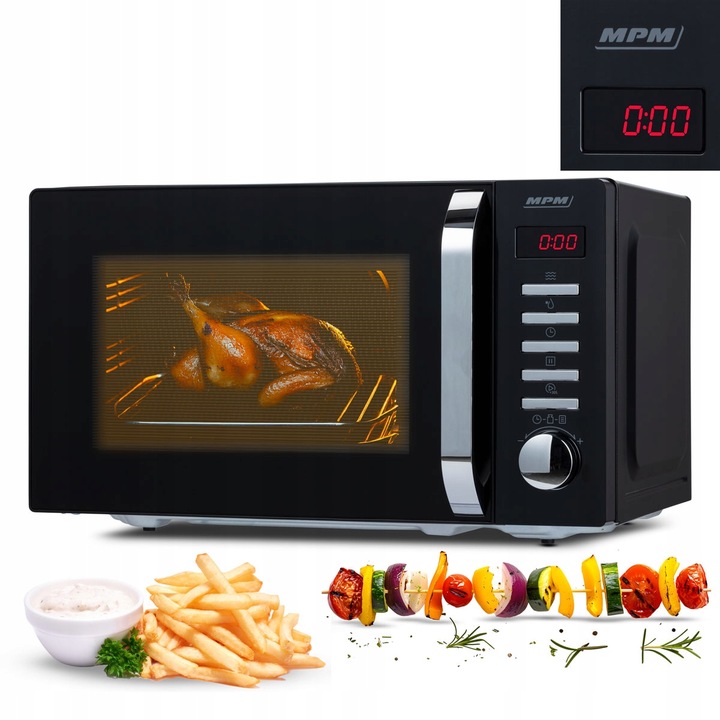 Kuchenka mikrofalowa 20l czarna MPM-20-KMT-05