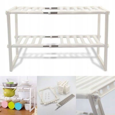 ORGANIZER POD ZLEW SZAFKA REGULOWANA PÓŁKA REGAŁ UNIWERSALNY MODUŁOWY