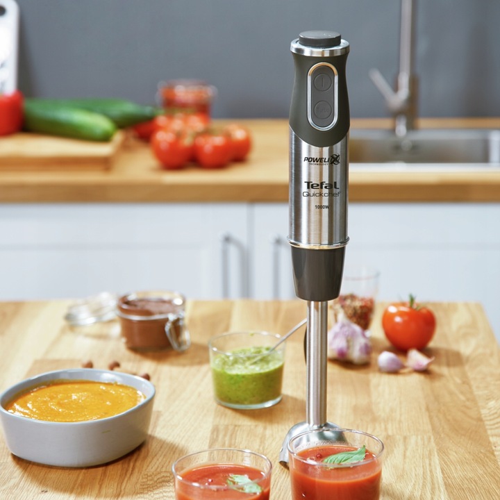 2w1 Blender ręczny TEFAL QUICKCHEF HB6598 Stalowe ostrza 1000 W