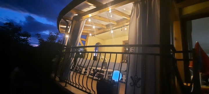 Girlanda Ogrodowa Świetlna 20m+21x Żarówka LED 1W Zewnętrzna Wodoszczelna