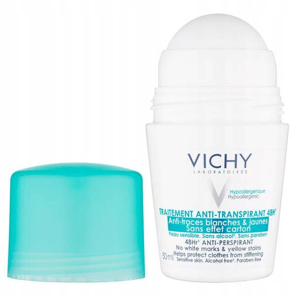 Vichy antyperspirant w kulce przeciw śladom na ubraniach 48 h 50 ml