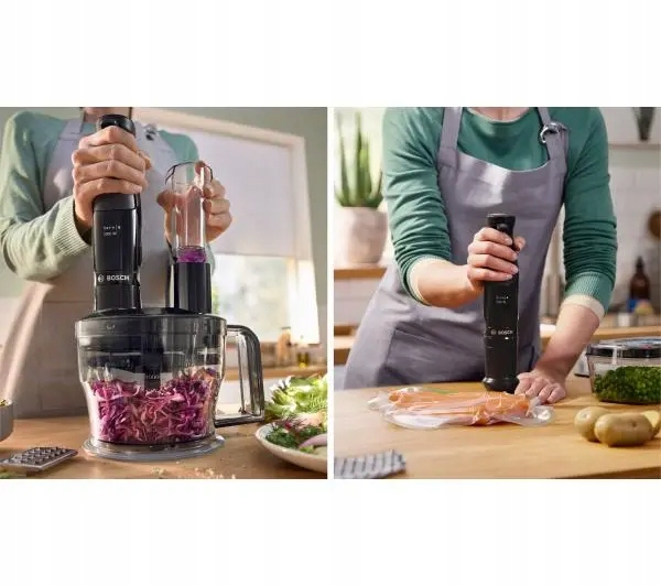 Blender ręczny Bosch MSM4B621 1000W + Rozdrabniacz + Końcówka do