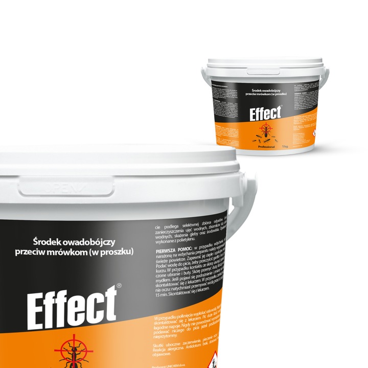 SILNY PROSZEK ŚRODEK PREPARAT NA MRÓWKI GNIAZDA MRÓWEK MROWISKA 1KG EFFECT