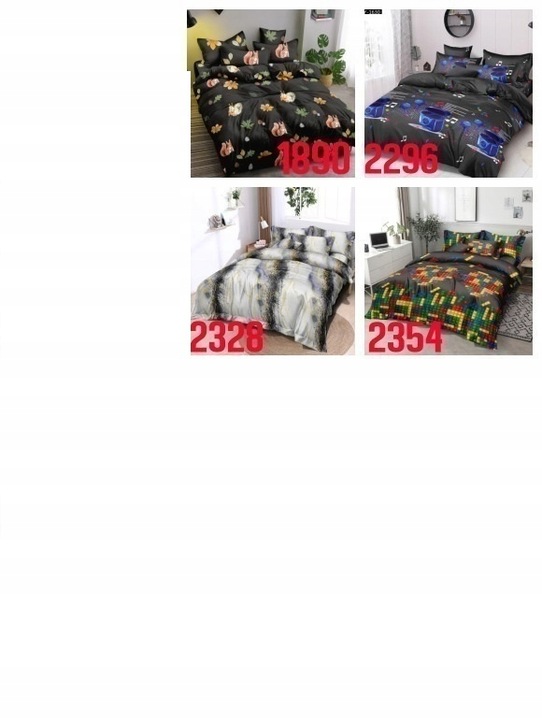 Pościel 160x200 Komplet Pościeli Zestaw +2x Poszewka 70x80 Dużo Wzorów